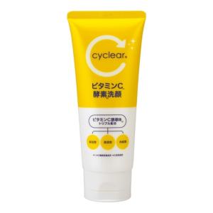 熊野油脂 cyclear ビタミンC 酵素洗顔 130g 洗顔フォーム｜atlife-shop