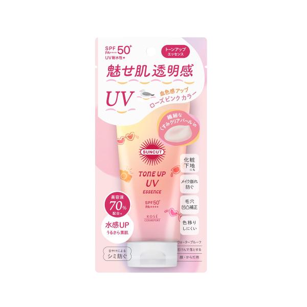 コーセーコスメポート サンカットR トーンアップUV エッセンス ローズピンク 80g