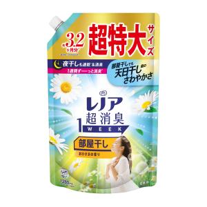 P&G レノア 超消臭 1week 部屋干し おひさまの香り つめかえ用 超特大サイズ 1280mL 柔軟剤｜atlife-shop