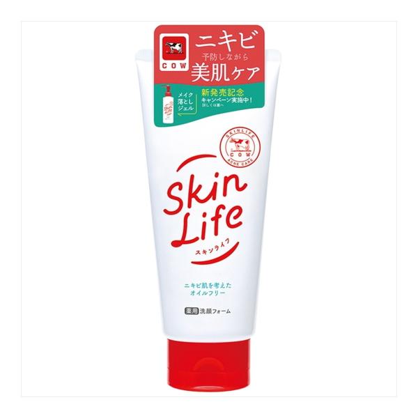 【まとめ買い×5個セット】牛乳石鹸 スキンライフ 薬用 洗顔フォーム 130g