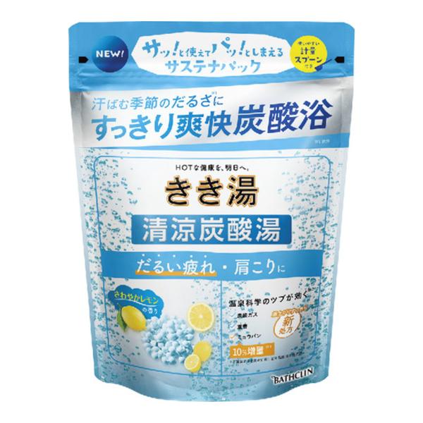 【まとめ買い×5個セット】バスクリン きき湯 清涼炭酸湯 さわやかレモンの香り 360g 医薬部外品...