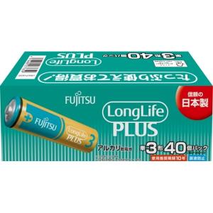 【まとめ買い×5個セット】FDK FUJITSU  ロング ライフプラス アルカリ 乾電池 LR6LP(40S) 単3形 40個パック