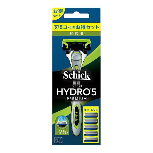 【送料無料・まとめ買い×60個セット】シック・ジャパン schick ハイドロ5 プレミアム 敏感肌...