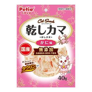 【送料無料・まとめ買い×120個セット】ペティオ キャットSNACK 乾しカマ かに味 40g 猫用おやつ 間食用 全猫種用｜atlife-shop