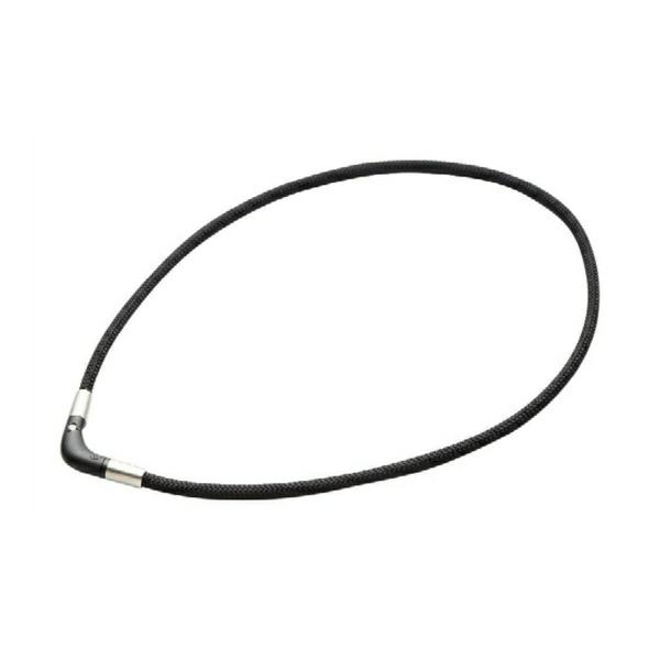 【送料無料】ファイテン ラクワ 磁気 チタンネックレス Vタイプ ブラック 50cm 1個