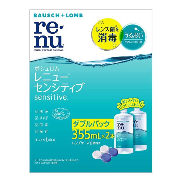 【送料無料・まとめ買い×3個セット】ボシュロム・ジャパン レニュー センシティブ 355ml×2本パ...