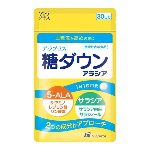 【送料無料・まとめ買い×10個セット】SBIアラプロモ アラプラス 糖ダウン アラシア 30日分 機...