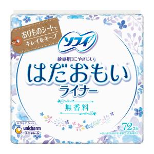 ユニ・チャーム ソフィ はだおもい ライナー無香料　７２枚　●２０１４年秋の新商品（4903111363063）
