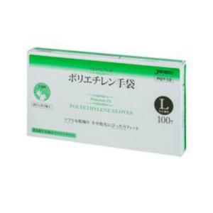 【送料無料】ジャパックス PGT13 プレミアム フィット 手袋 Lサイズ ポリエチレン手袋 100枚入 1個｜atlife