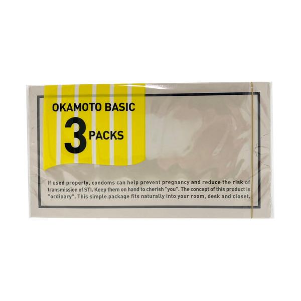 (送料無料)オカモト OKAMOTO BASIC 12個入×3パック コンドーム 1個