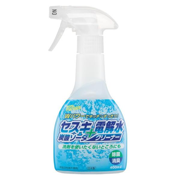 リアルメイト セスキ炭酸ソーダ＋電解水クリーナー ４００ＭＬ （キッチン用液体洗浄剤）重曹の10倍+...