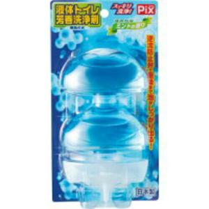 【送料無料】 ライオンケミカル ピクス 液体トイレ 芳香洗浄剤 本体1個 付替1個 ミントの香り 1個｜atlife