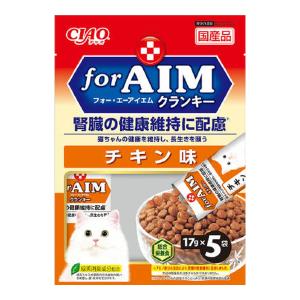 【送料無料】いなばペットフード チャオ CIAO for AIM クランキー チキン味 17g×5袋 成猫用総合栄養食 1個｜atlife