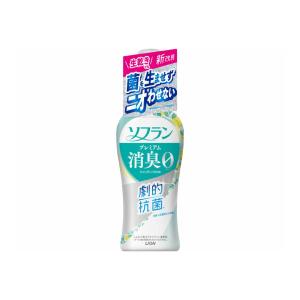 【送料無料】ライオン ソフラン プレミアム消臭 フレッシュグリーンアロマの香り 本体 510ml 柔軟剤 1個｜atlife