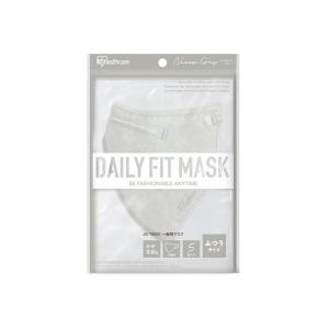 【送料無料】アイリスオーヤマ DAILY FIT MASK デイリーフィットマスク 立体 ふつうサイズ 5枚 ニュアンスグレー RK-F5SXH 1個｜atlife