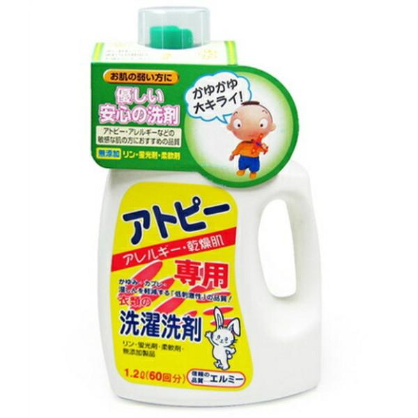 コーセー エルミー elmie アトピー専用 衣類の洗濯洗剤 1.2L 本体 無添加 低刺激の洗剤（...