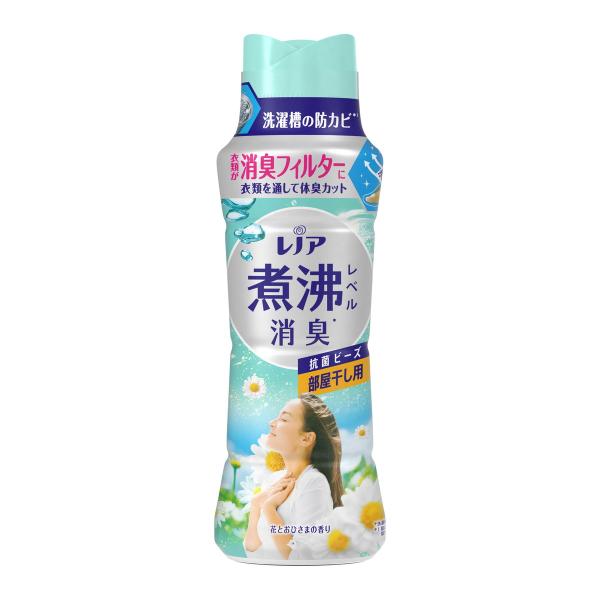 【送料無料】P&amp;G レノア 煮沸レベル消臭 抗菌ビーズ 部屋干し 花とおひさまの香り 本体 420m...