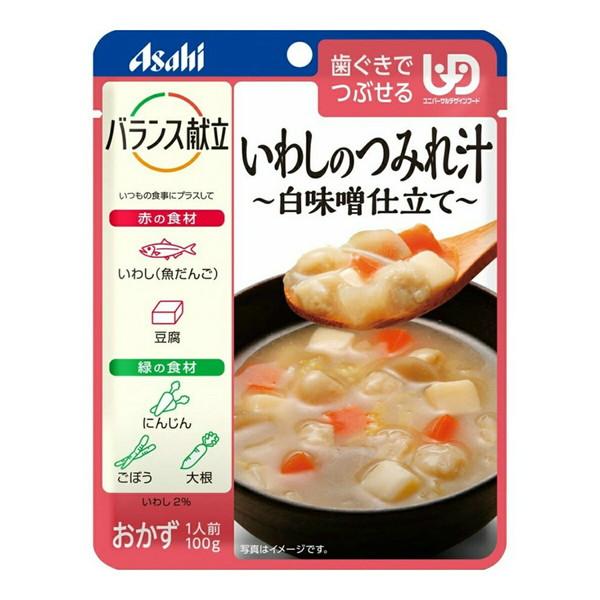 【送料無料】アサヒ バランス献立 いわしのつみれ汁 白味噌仕立て 100g 1個