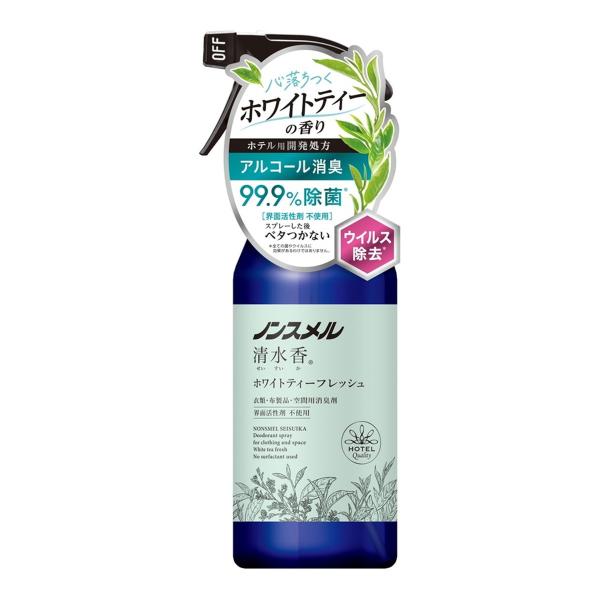 【送料無料】白元アース ノンスメル 清水香 ホワイトティーフレッシュの香り 本体 400ml 1個