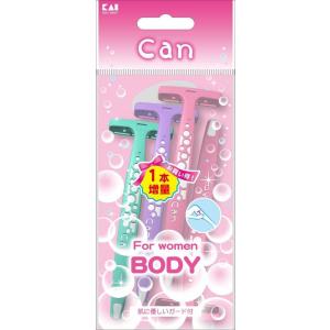 貝印 キャンバブル T 3本入 BODY 女性用使い捨てカミソリ（4901331017803）｜atlife