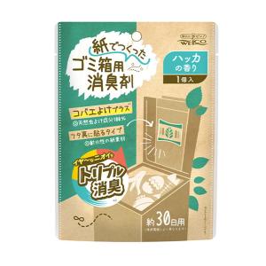 【送料無料】ウエ・ルコ WELCO 紙でつくった ゴミ箱用 消臭剤 ハッカの香り 1個｜atlife