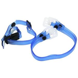 TOYO アゴ紐 透明ビニール NO.TE-4 ブルー 1個