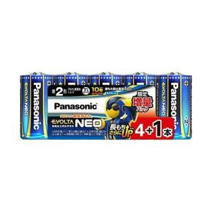 【メール便送料無料】パナソニック LR14NJSP/5S アルカリ乾電池 乾電池 エボルタNEO 単2形 増量パック 4本 + 1本入 1個｜atlife