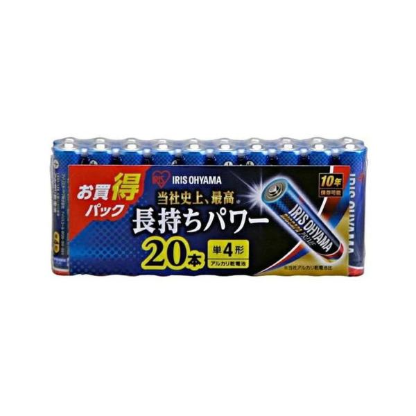【メール便送料無料】アイリスオーヤマ アルカリ乾電池 BIGCAPA PRIME 単4形 20本パッ...