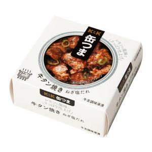 缶つま K&K 牛タン焼き ねぎ塩だれ 60g (4901592907523)｜atlife