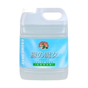 緑の魔女 ランドリー 業務用 5L 洗濯洗剤(液体) 弱アルカリ性×3点セット (4902875171013)