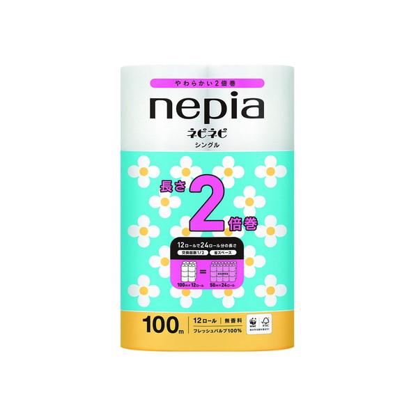 【送料無料・まとめ買い×6個セット】王子ネピア nepia ネピネピ トイレットロール 2倍巻 シン...