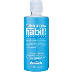 メイク ア ニュー ハビット! (habit!) クリアアイスミント 473ml（口臭を防ぐマウスウォッシュ）さわやかなクールミントの味と香り【×10点セット】｜atlife