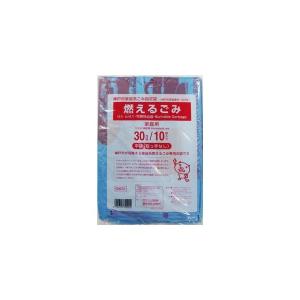 日本サニパック 神戸市指定袋 ゴミ袋 ＧＫ３１ 神戸市燃えるごみ用 30Lサイズ １０枚入り（4902393750202） ×10点セット｜atlife