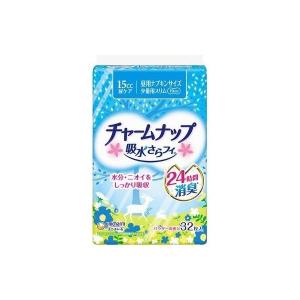 ユニ・チャーム チャームナップ 吸水ライナー 少量 32枚 サイズ(1枚あたり)：長さ19cm、薄さ約2mm（4903111040964） ×10点セット｜atlife