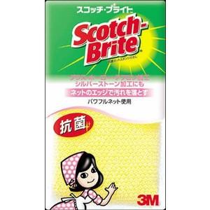 3M スコッチ・ブライト 抗菌ネットスポンジたわし(パワフルネット)（4519001167385） ...