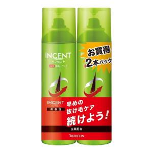 【送料無料・まとめ買い×12個セット】バスクリン INCENT インセント 薬用 育毛トニック 微香性 190G ペアパック｜atlife