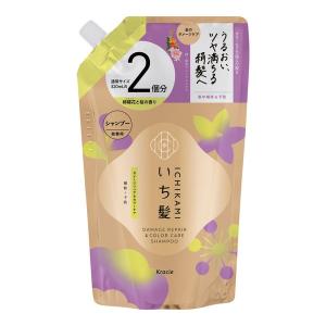 (送料無料・まとめ買い×12個セット)いち髪 ダメージリペア & カラーケア シャンプー 詰替用 2回分 640mL