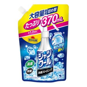 【送料無料・まとめ買い×24個セット】桐灰化学 熱中対策 シャツクール 冷感ストロング つめ替え 370ml｜atlife