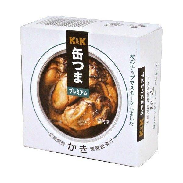 国分 KK 缶つまプレミアム 広島かき燻製油漬けF3号 60g×24個セット