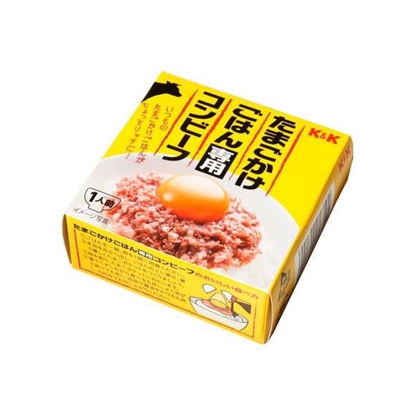【送料無料・まとめ買い×24個セット】K&amp;K たまごかけごはん専用 コンビーフ 80g 缶