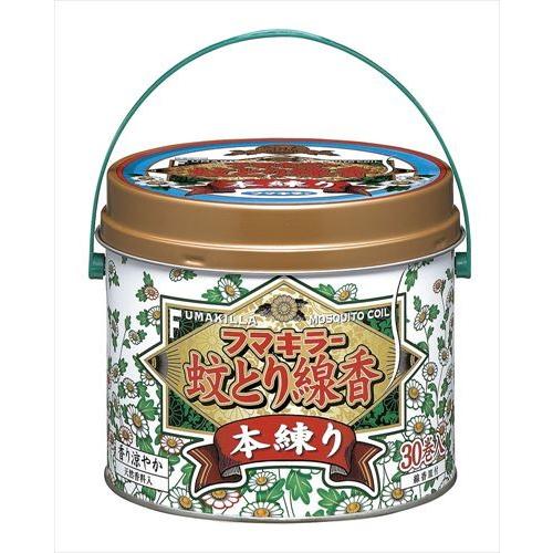 フマキラー フマキラー蚊とり線香 本練り 30巻缶入 防除用医薬部外品 （4902424409789...