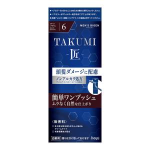 【送料無料・まとめ買い×27個セット】ホーユー メンズ ビゲン TAKUMI 匠 6 ダークブラウン 男性白髪用ヘアカラー｜atlife