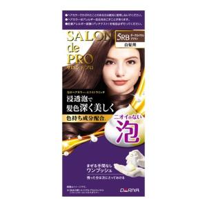 (送料無料・まとめ買い×30個セット)ダリヤ サロンドプロ 泡のヘアカラー エクストラリッチ 白髪用 5RB ダークロイヤルブラウン