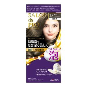 (送料無料・まとめ買い×30個セット)ダリヤ サロンドプロ 泡のヘアカラー エクストラリッチ 白髪用 3A 明るいアッシュブラウン