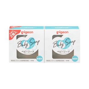 (送料無料・まとめ買い×40個セット)ピジョン Pigeon ベビーソープ 90g×2個入 ベビー 全身用せっけん