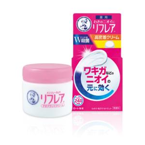 (送料無料・まとめ買い×70個セット)ロート製薬 メンソレータム リフレア デオドラントクリーム 55g 制汗剤
