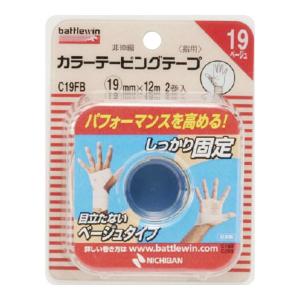(送料無料・まとめ買い×72個セット)ニチバン BW カラー テーピング ベージュ C19FB 19mm ×12m 2巻入