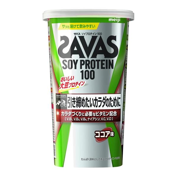 【送料無料】明治 ザバス SAVAS ソイプロテイン 100 224g 1個