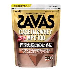 【送料無料】明治 ザバス SAVAS カゼインホエイ MPC 100 ココア味 810g 1個｜atlife