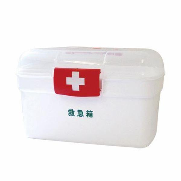 【送料無料】日進医療器 リーダー ポリ救急箱 Mサイズ 衛生材料セット付 1個